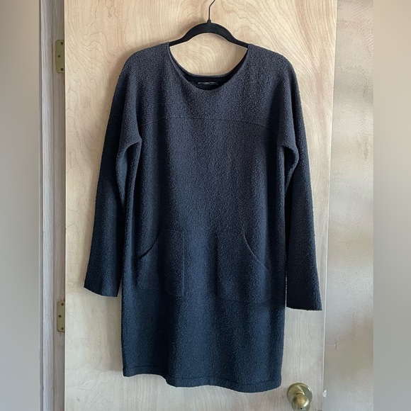 Peruvian Connection Top Tunic Black Pima Cotton Balie Boucle Women’s Sz: M-L - Picture 1 of 14